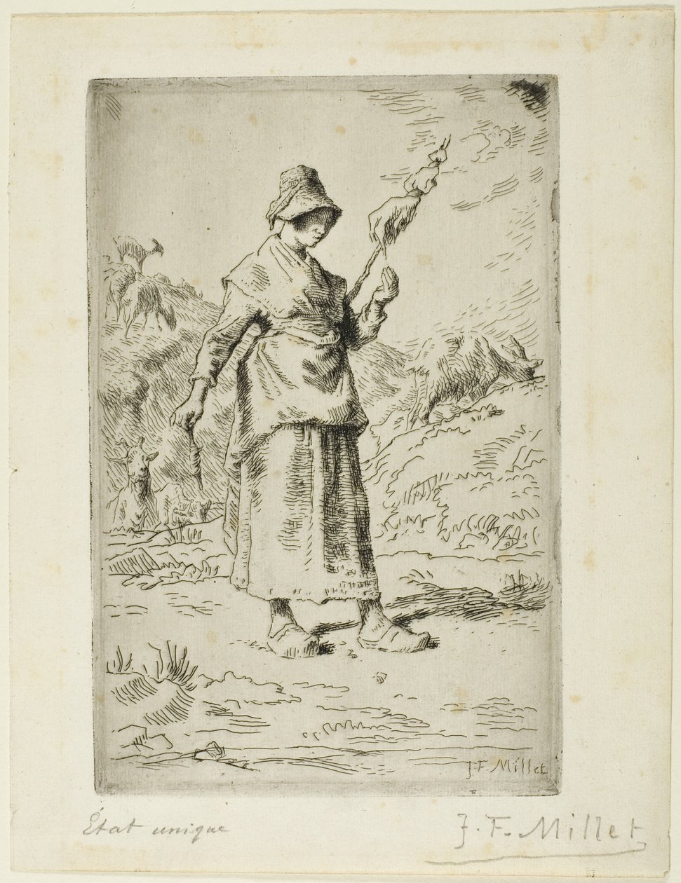 Spinner od Jean Francois Millet
