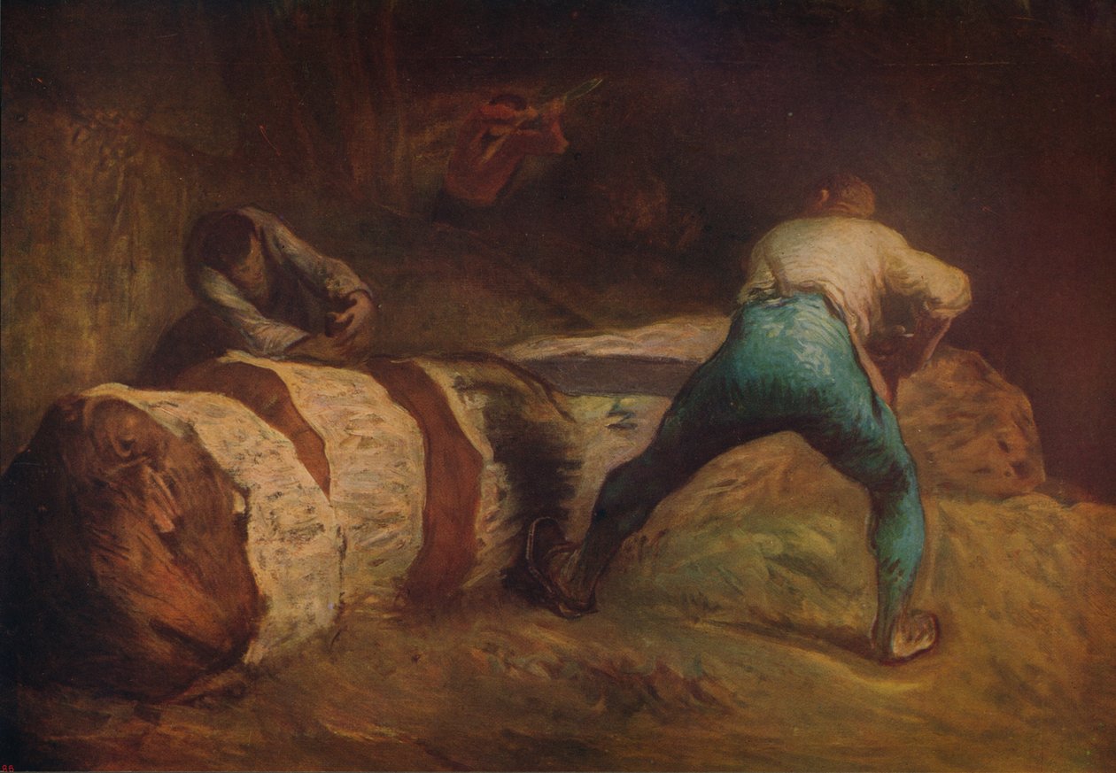 The Wood-Sawyers, 1850-1852, c1915 od Jean Francois Millet