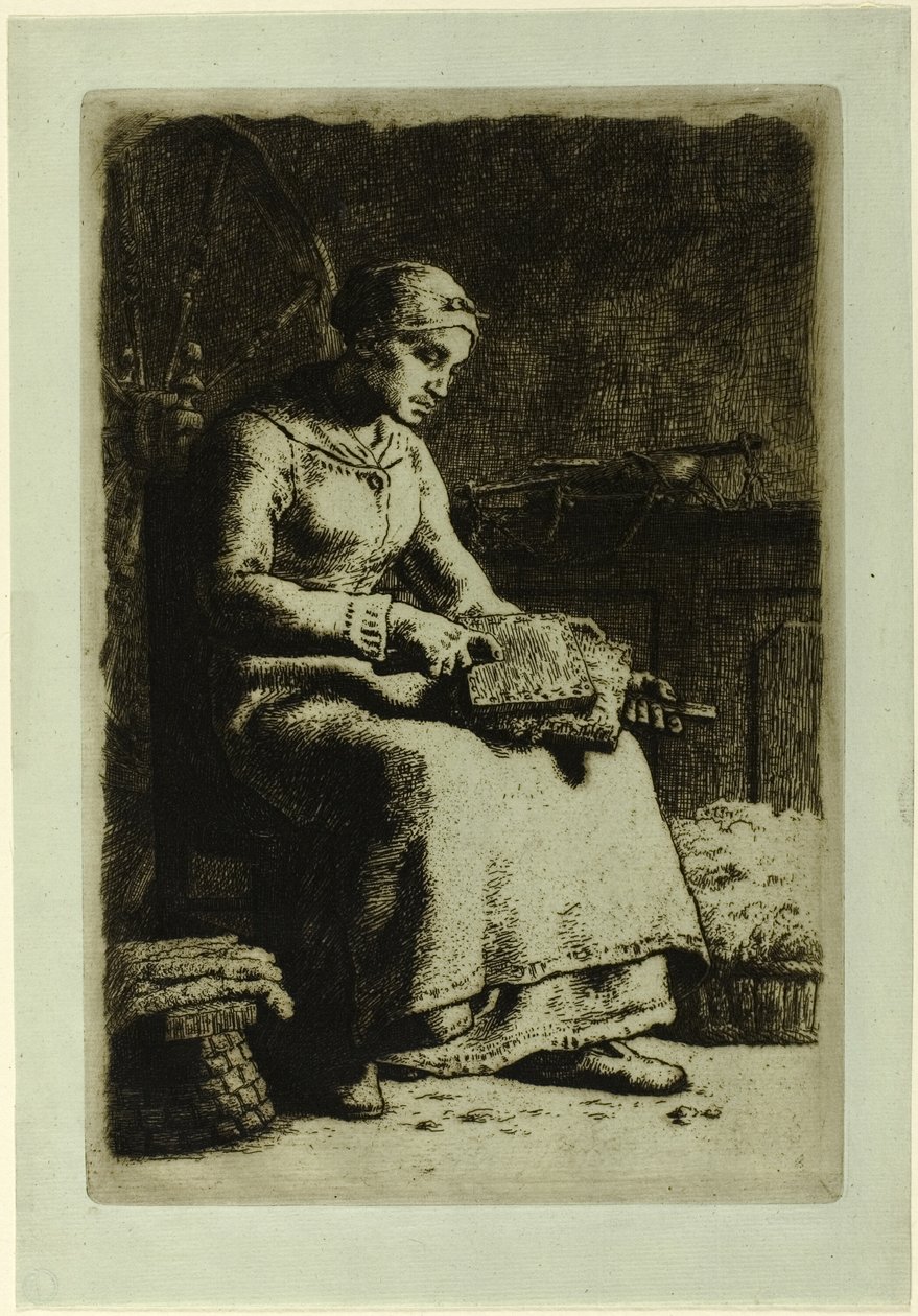Vlněný mykač od Jean Francois Millet