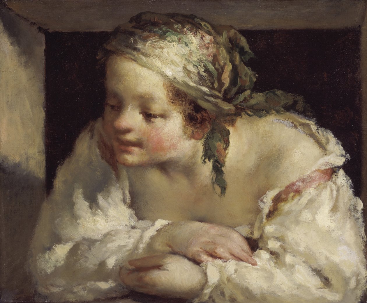 Mladá žena, 1844-45 od Jean Francois Millet