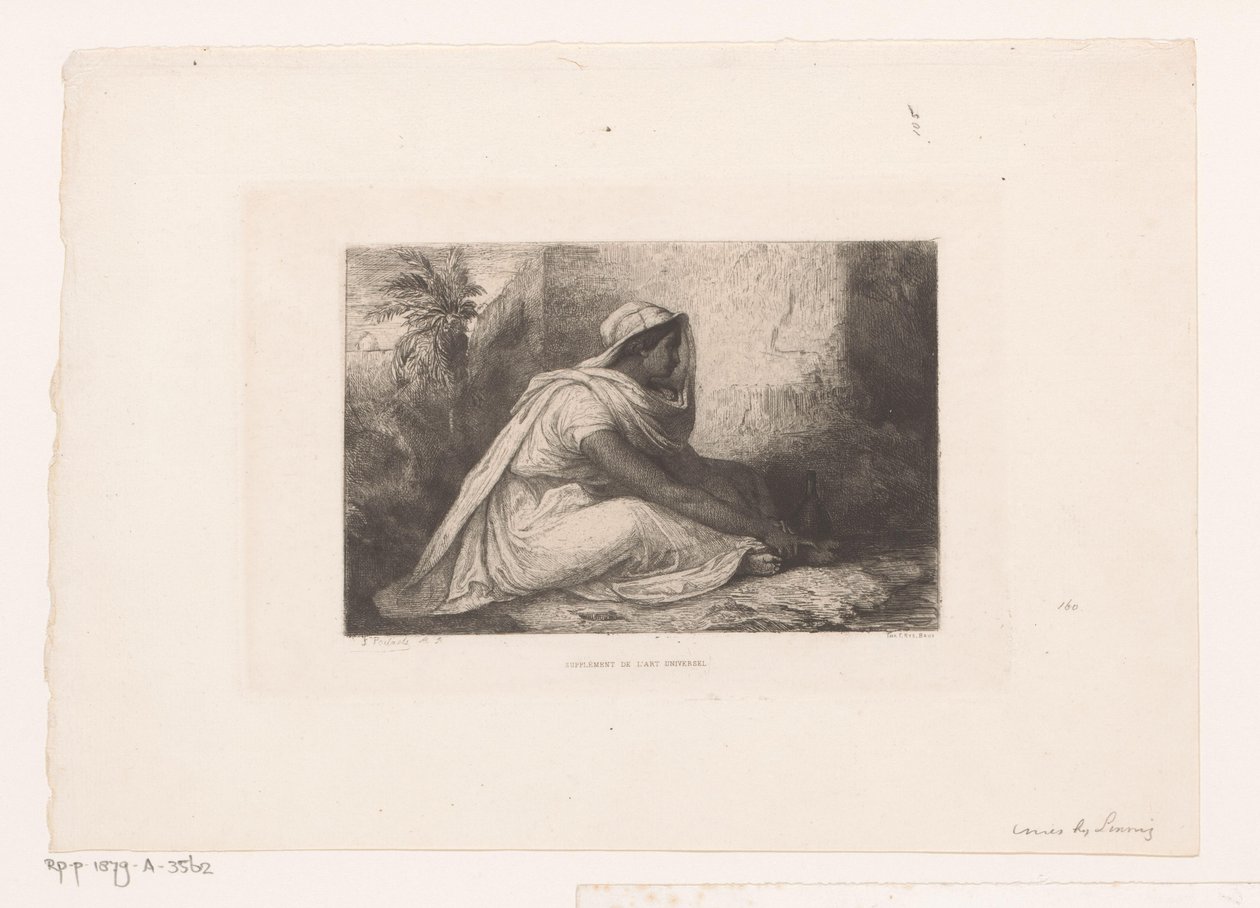 Sedící Arabka od Jean Francois Portaels