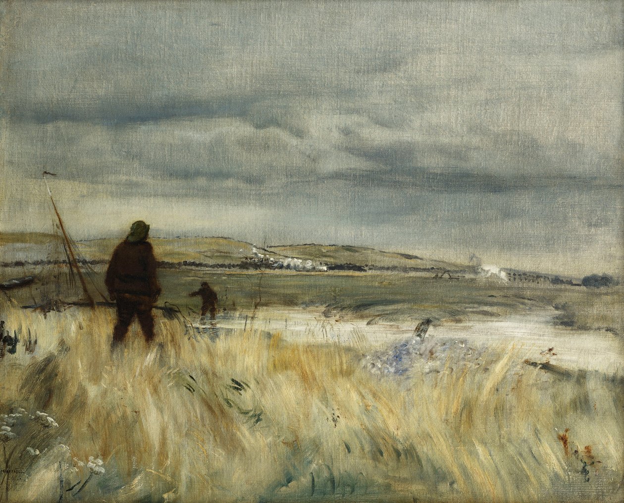 bretaňští rybáři; bretaňští rybáři, od Jean Francois Raffaelli
