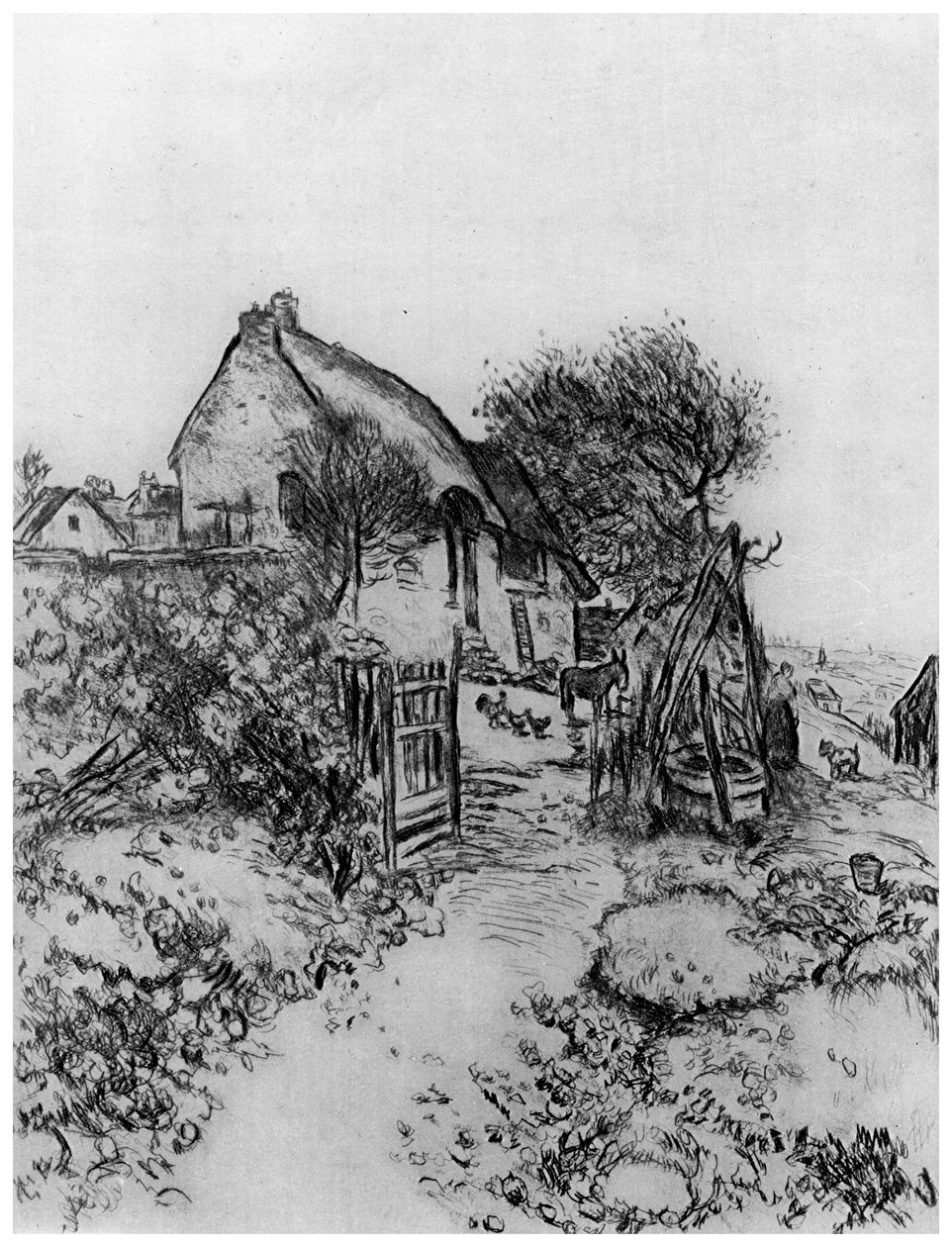 La Chaumiere, c1870-1920 1924 od Jean Francois Raffaelli