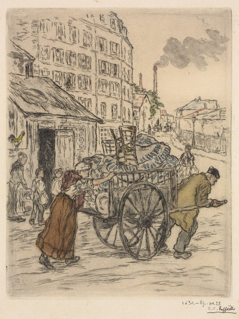 Stěhování, 1894. od Jean Francois Raffaelli