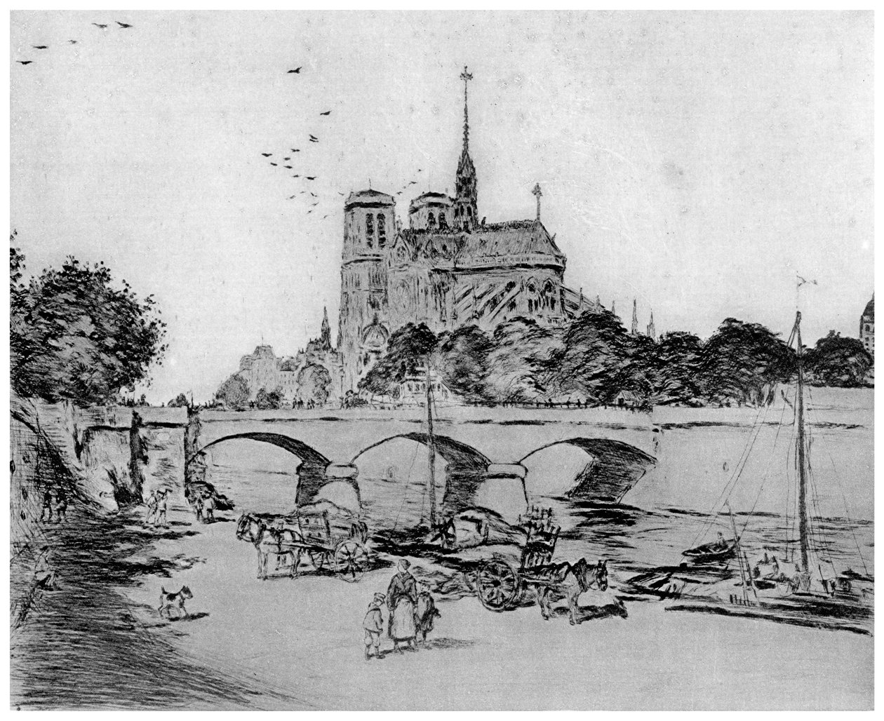 Panna Maria, c1870-1920 1924 od Jean Francois Raffaelli