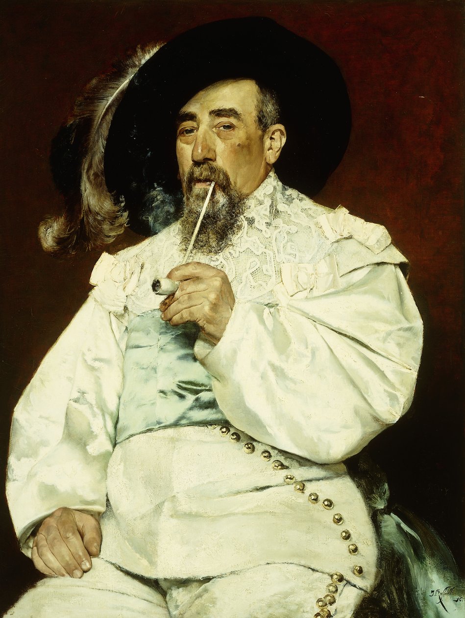 Portrét gentlemana, 1876 od Jean Francois Raffaelli