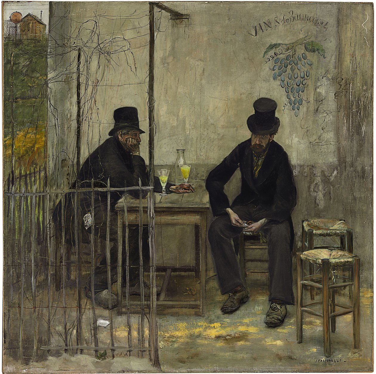 Pijáci absinthu od Jean Francois Raffaelli