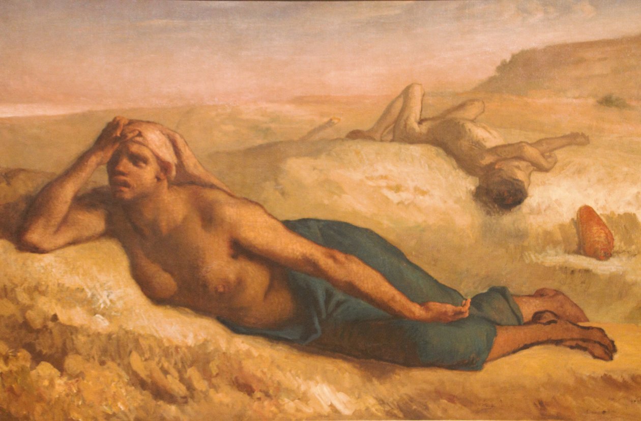 Hagar a Izmael od Jean Francois Millet