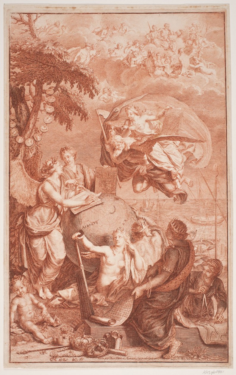Alegorie lodní dopravy od Jean Frederic Herman