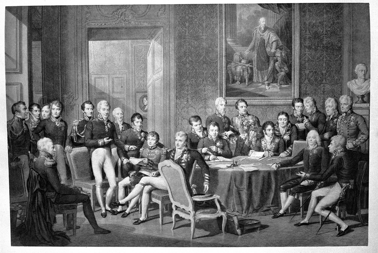 Vídeňský kongres (rytina) od Jean Godefroy