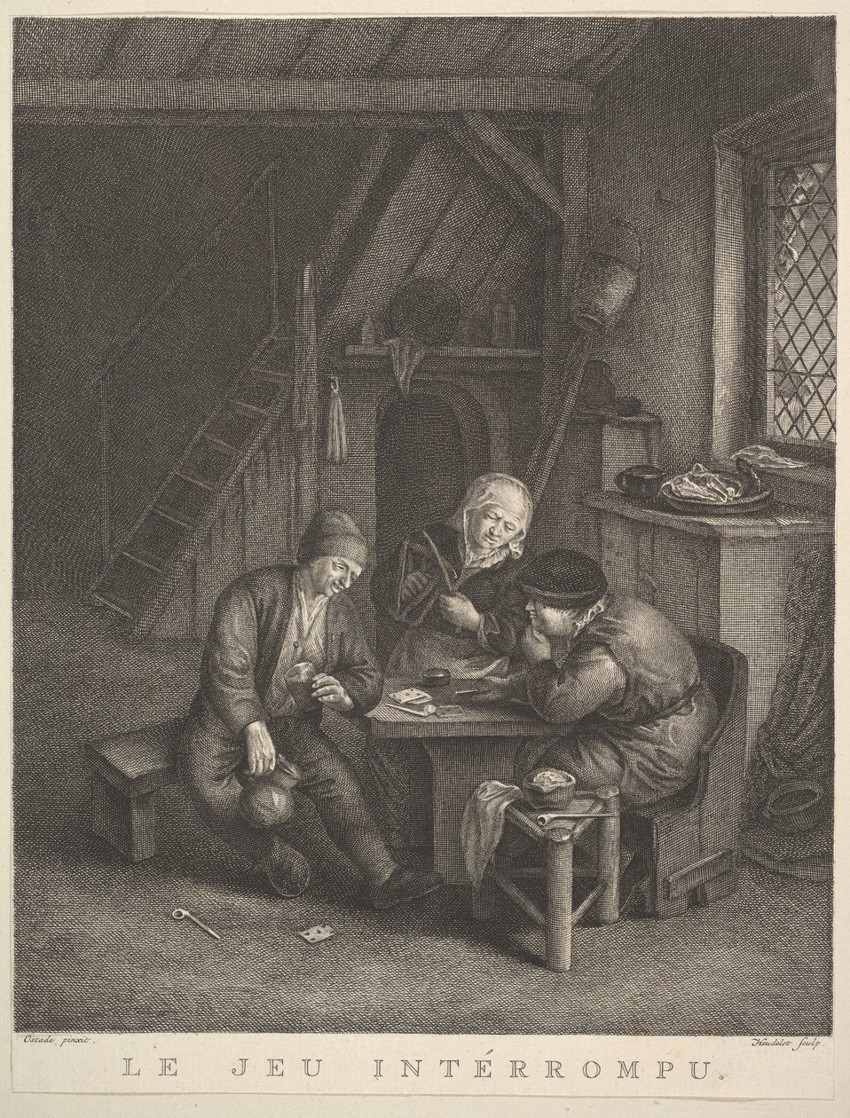 Přerušená hra Přerušená hra, 1730-68. od Jean Heudelot