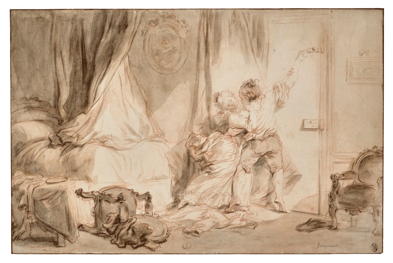 "Le Verrou" (šroub) od Jean Honore Fragonard