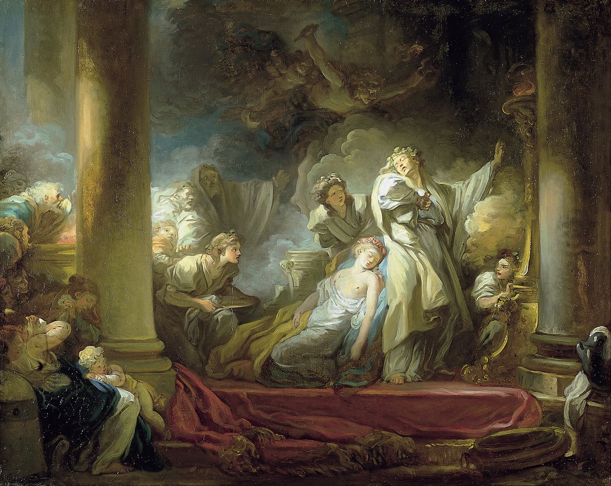 Oběť Callirhoe od Jean Honore Fragonard