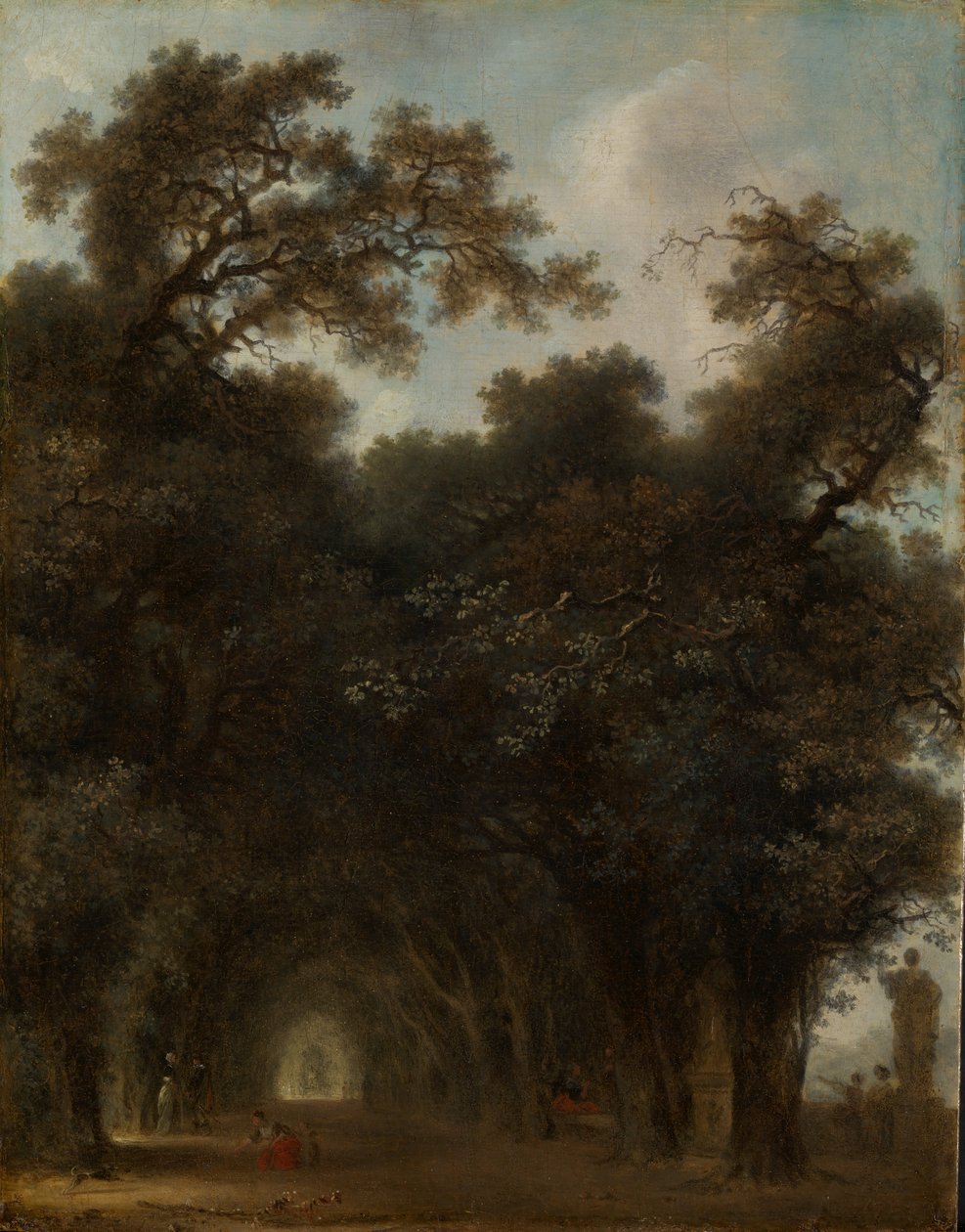 A Shaded Avenue, ca. 1775. od Jean Honore Fragonard