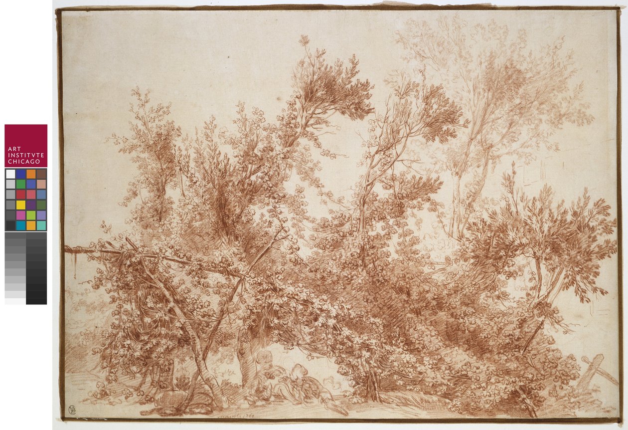 Altán se dvěma dětmi od Jean Honore Fragonard