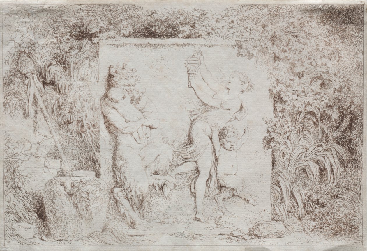 bachchanal od Jean Honore Fragonard