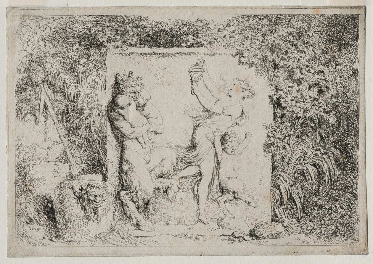 Bacchanales: The Satyrs Dance, 1763. od Jean Honore Fragonard