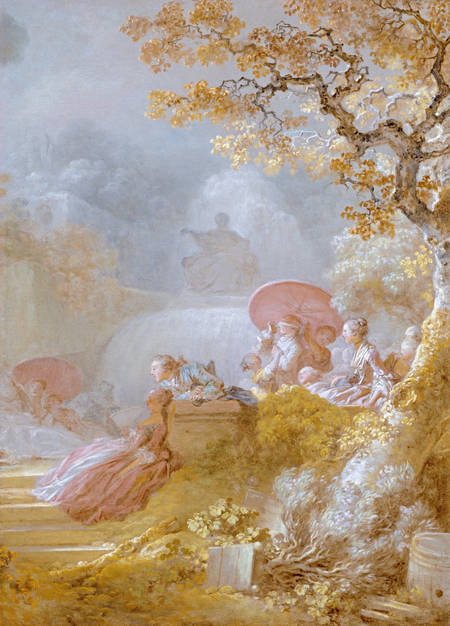 Blindmans Buff (Le Colin-Maillard) kolem 1755-80 od Jean Honore Fragonard