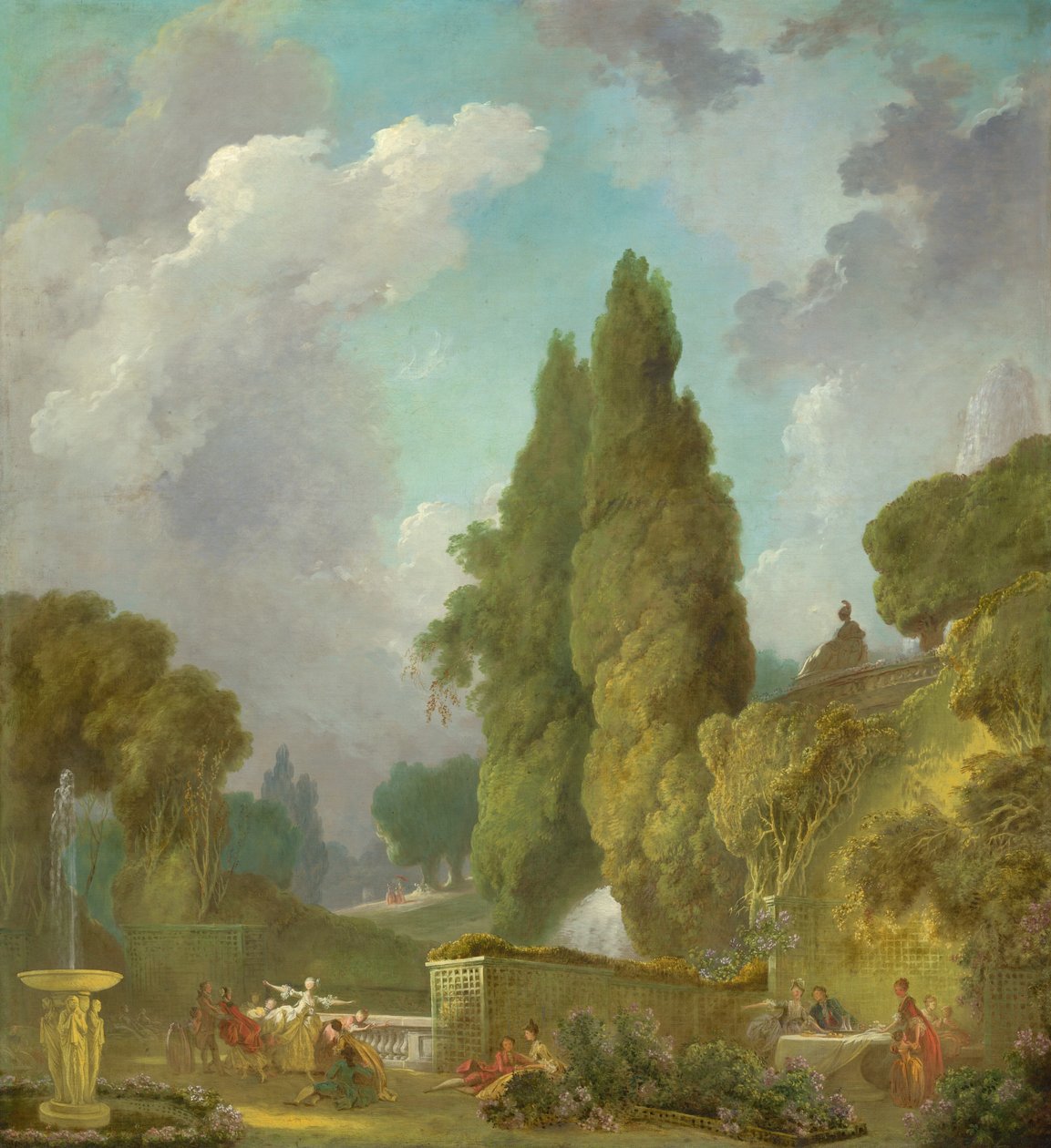 Hra na slepou bábu od Jean Honore Fragonard