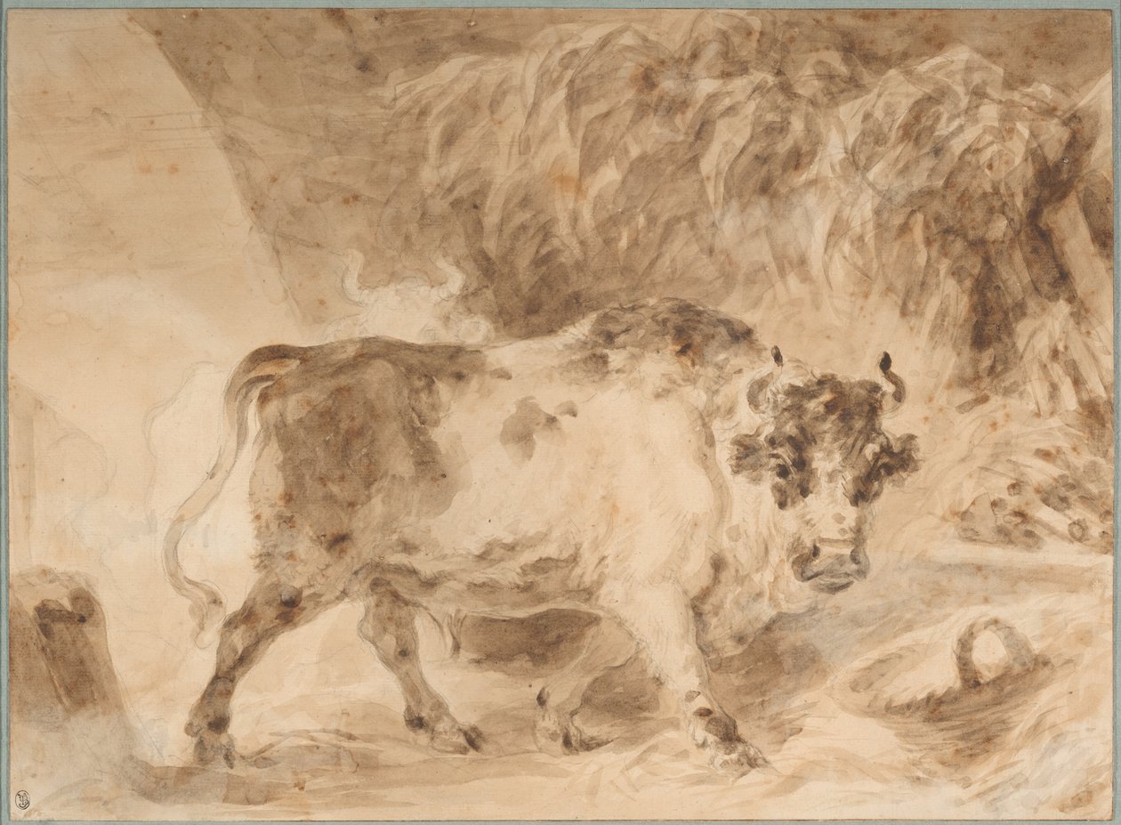 Býk z římské Kampaně od Jean Honore Fragonard