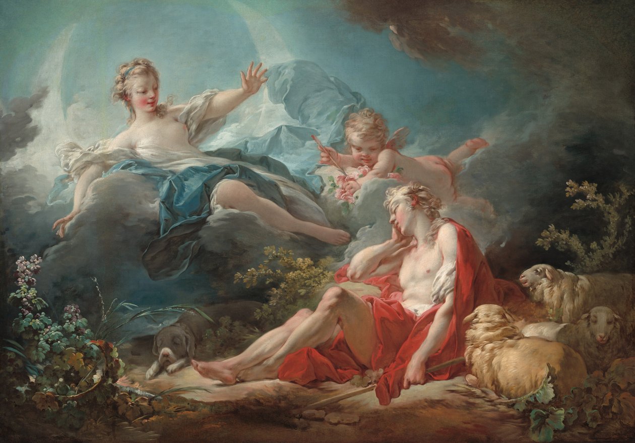 Diana a Endymion, c. 17531756. od Jean Honore Fragonard