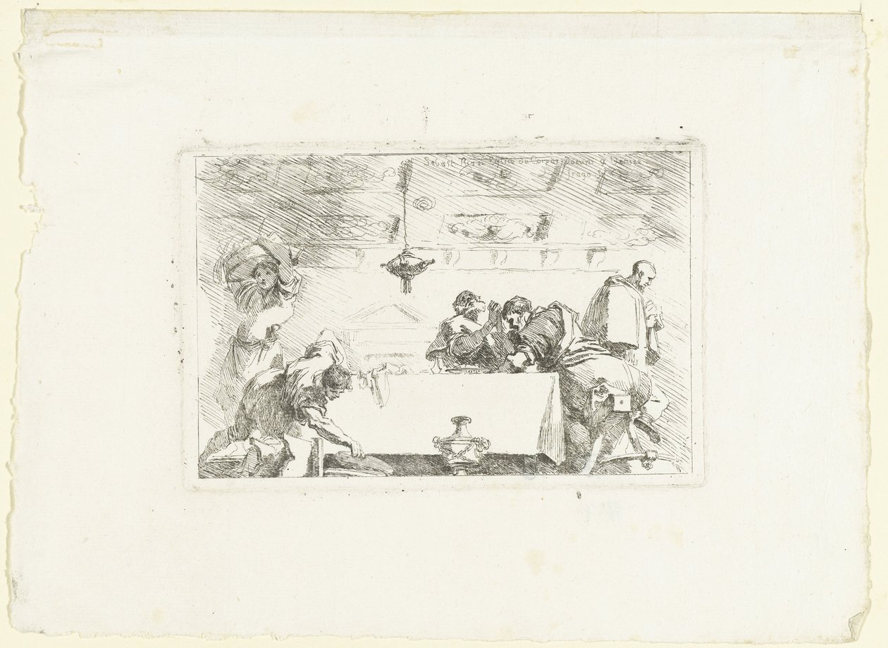 Učedníci v Emauzích od Jean Honore Fragonard
