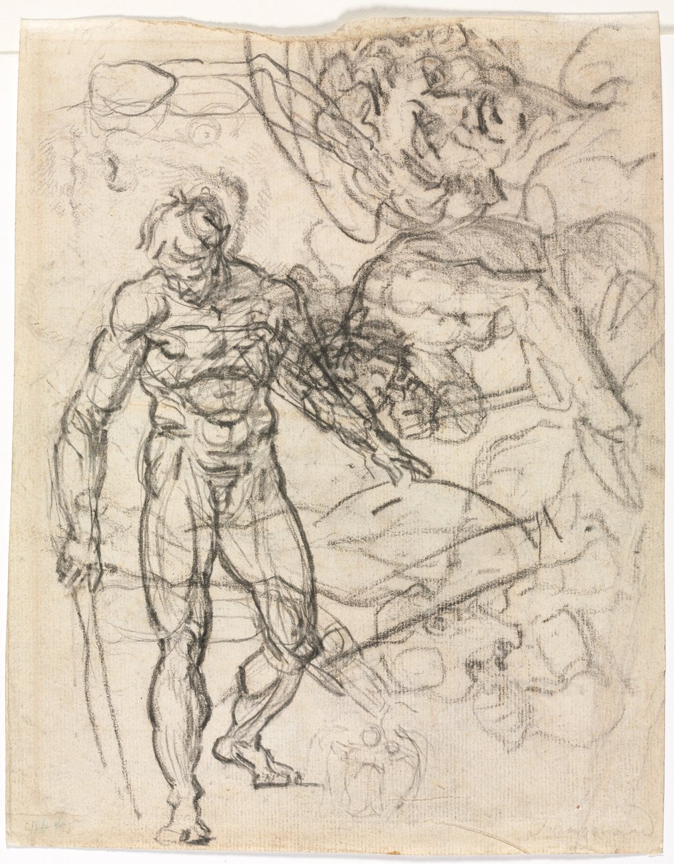 Figurální studie verso , c. 1761. od Jean Honore Fragonard