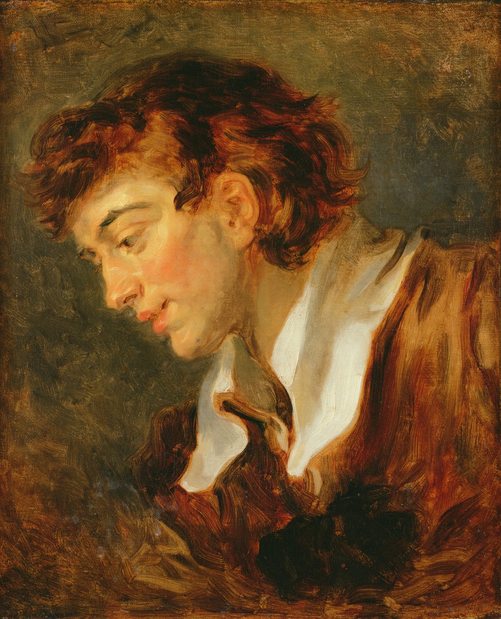 Hlava mladého muže od Jean Honore Fragonard