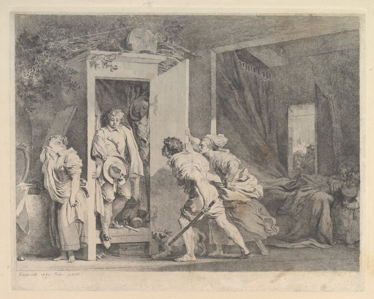 Kabinet, 1778. od Jean Honore Fragonard