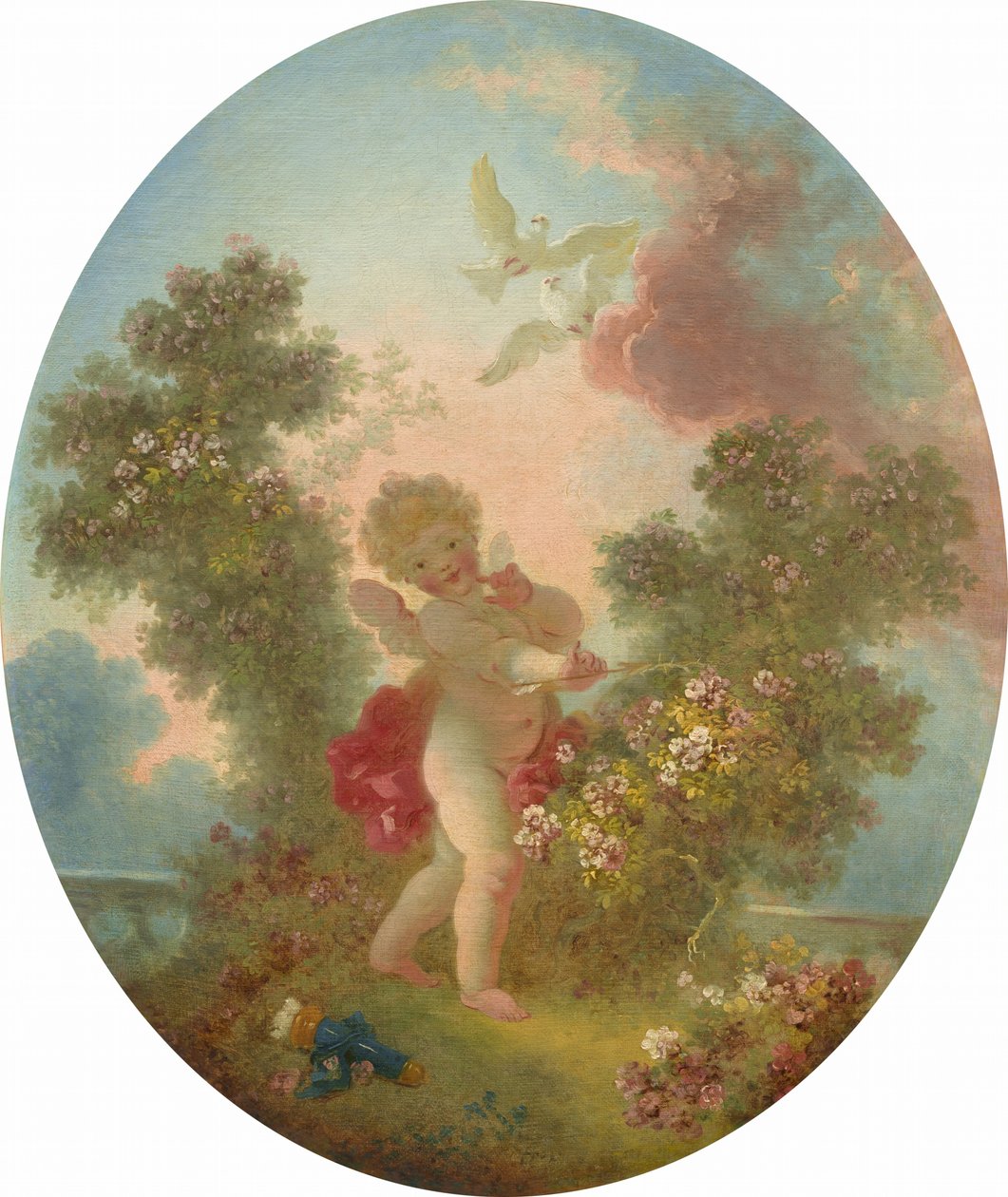 Milujte Sentinel od Jean Honore Fragonard
