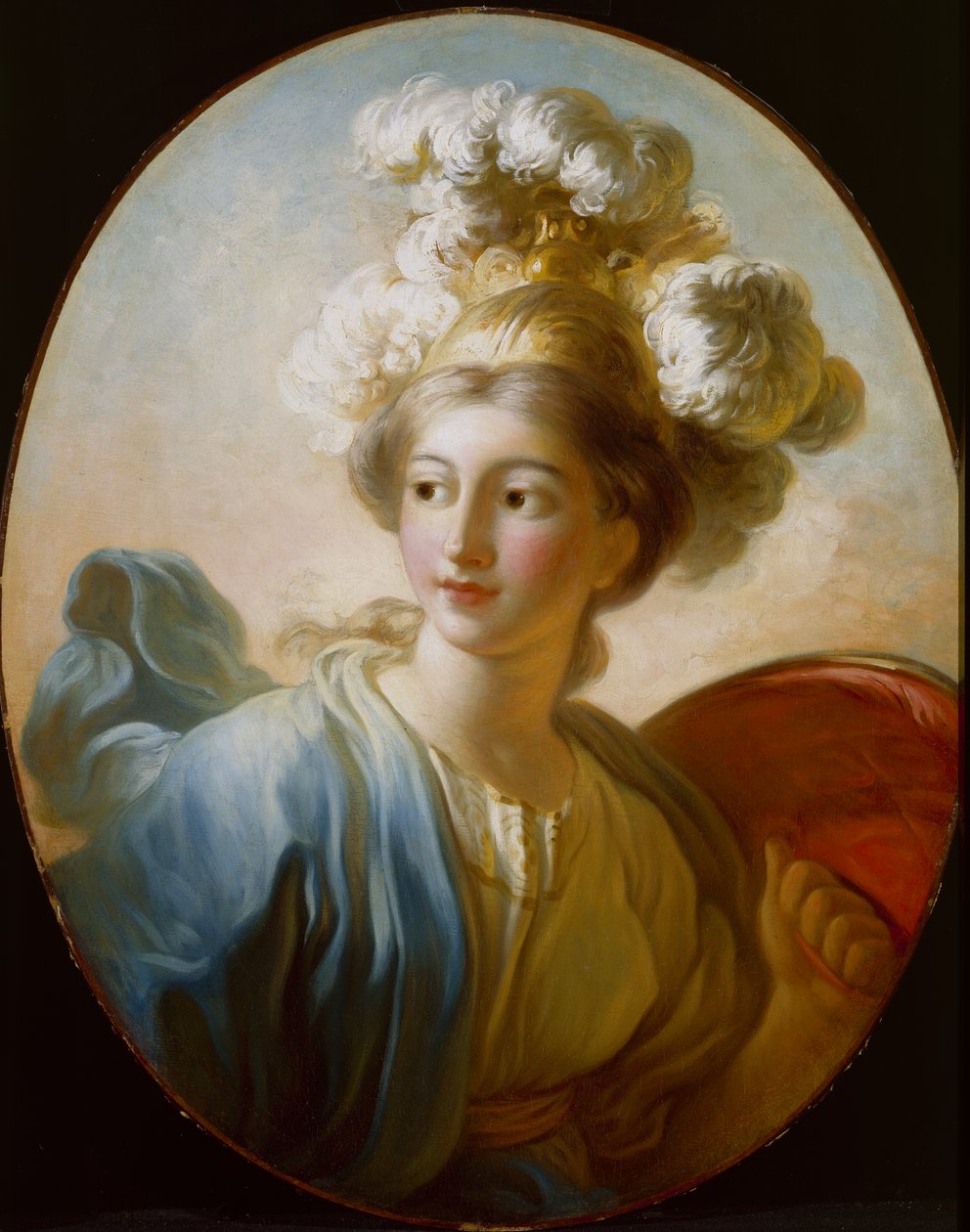 Bohyně Minerva, kolem roku 1772 od Jean Honore Fragonard