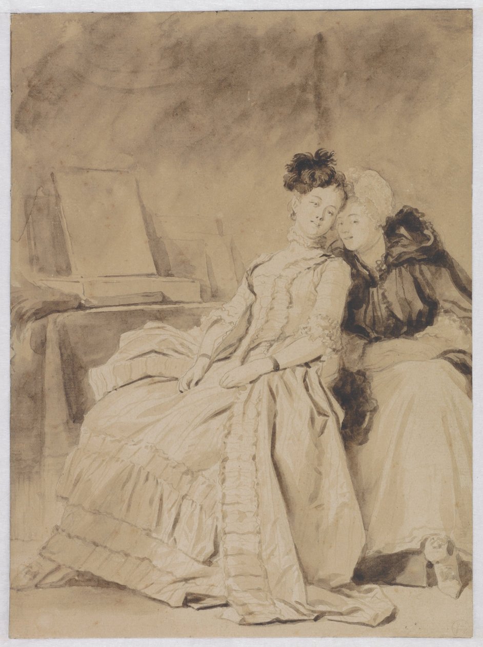 Intimní rozhovor, cca 1778 od Jean Honore Fragonard