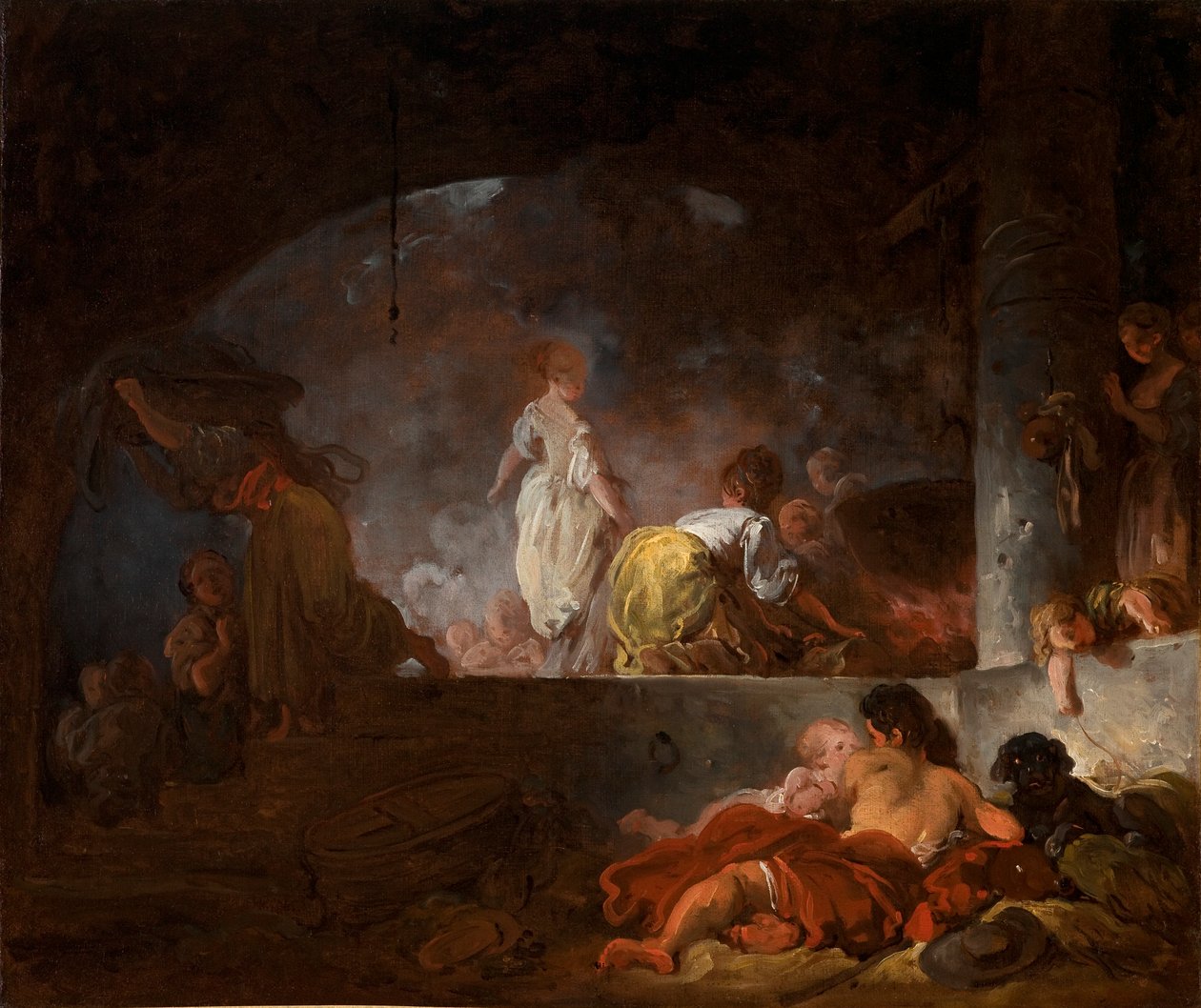 Prádelny od Jean Honore Fragonard