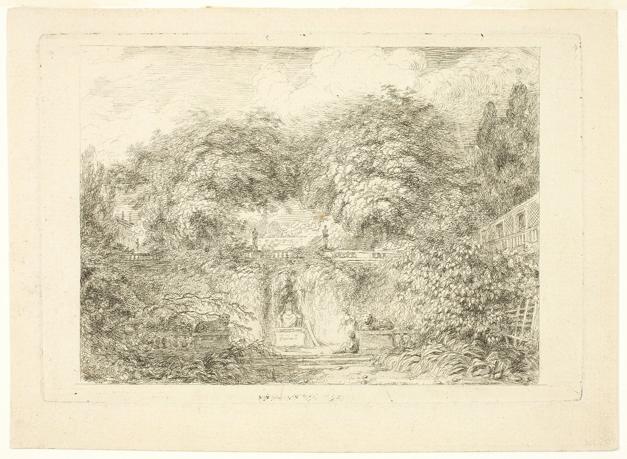 Malý park od Jean Honore Fragonard