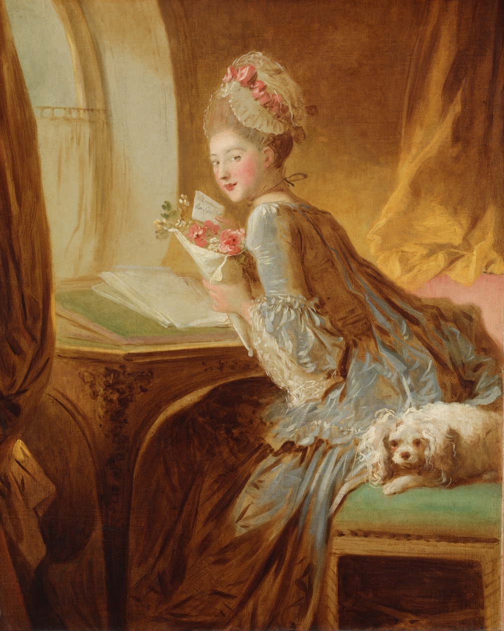 Milostný dopis, počátek 70. let 18. století. od Jean Honore Fragonard