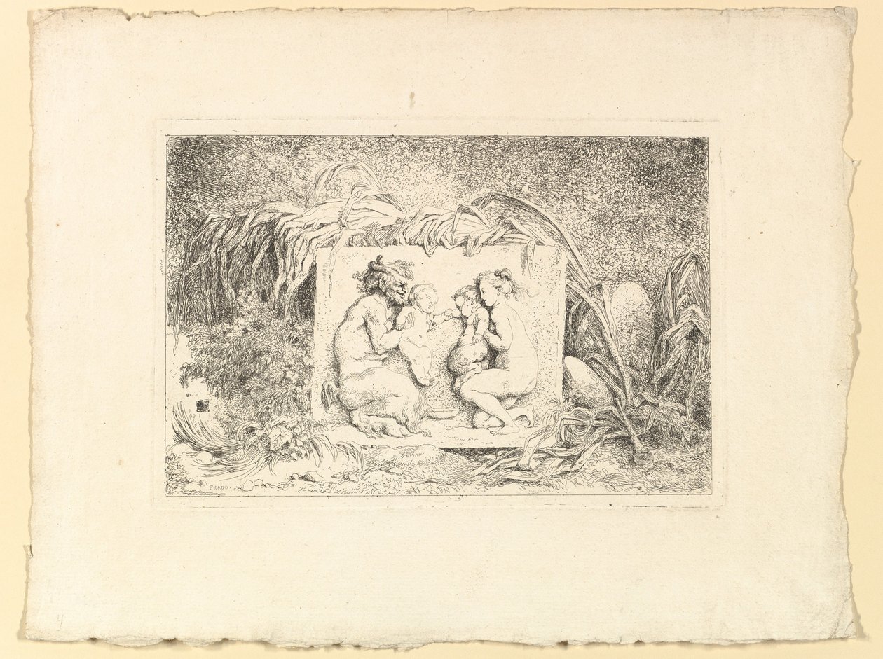 Rodina Satyrů, 1763. od Jean Honore Fragonard