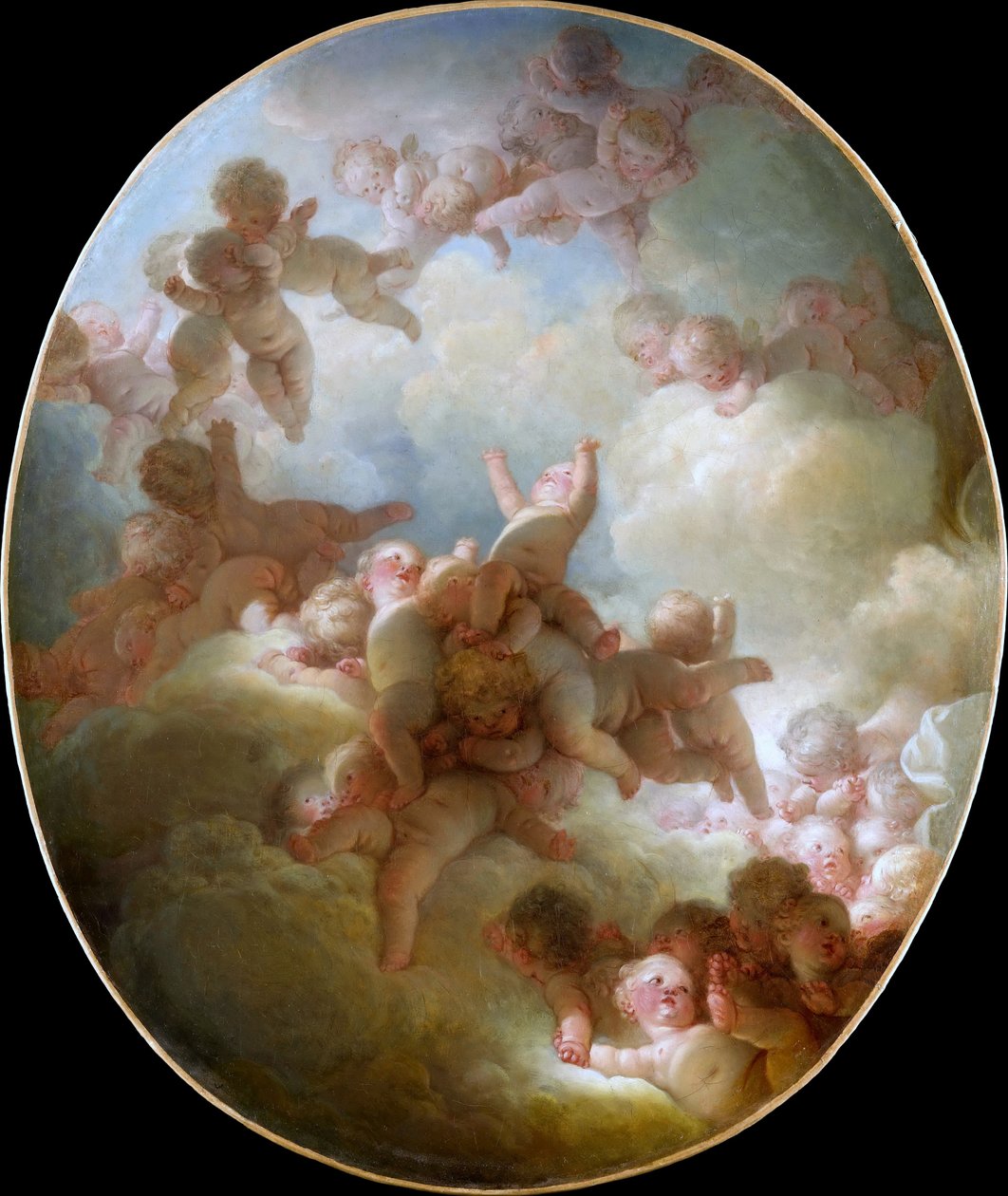Swarm of Cupids od Jean Honore Fragonard