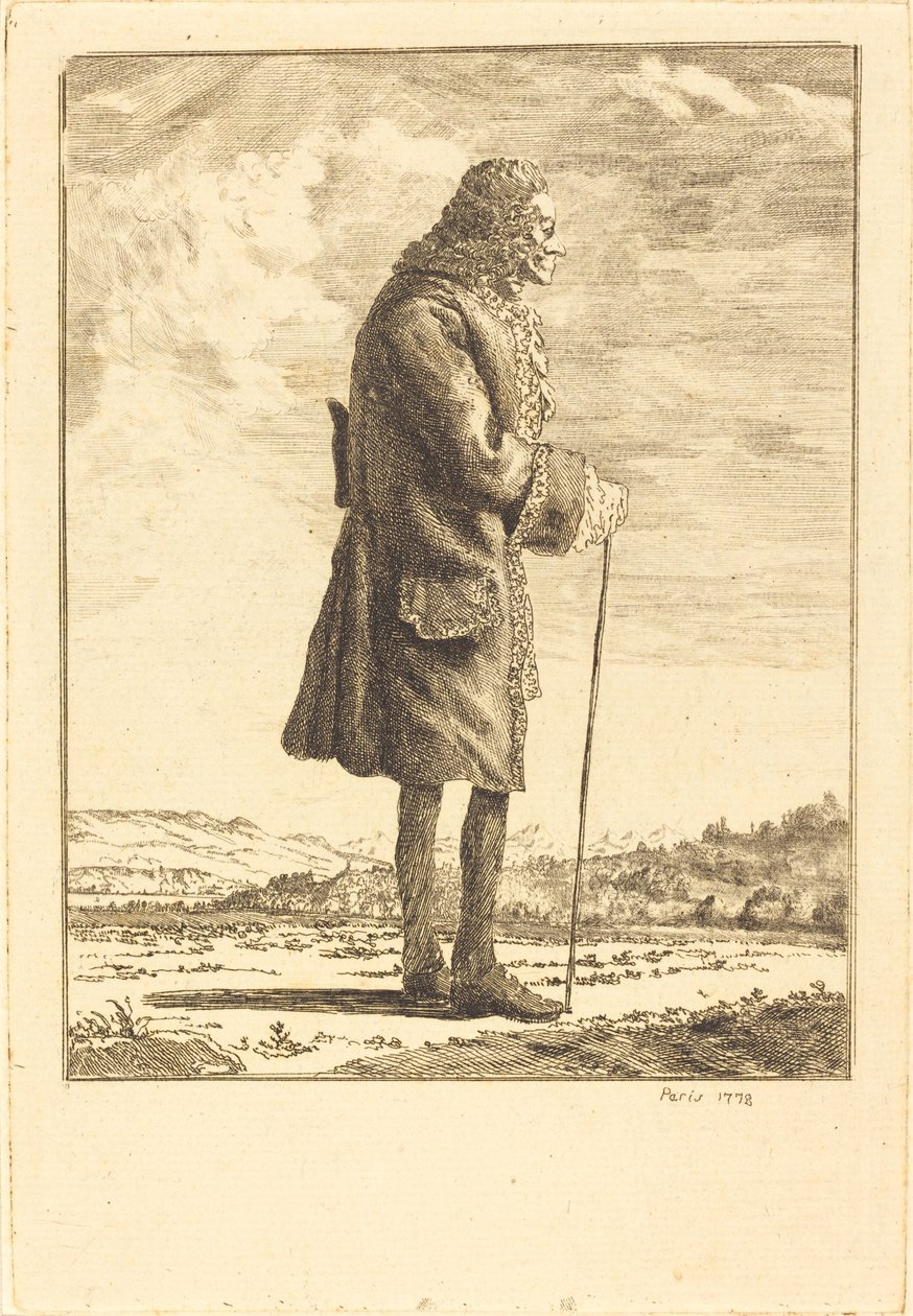 Voltaire od Jean Huber