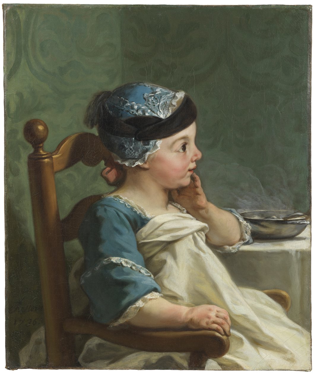 Chlapec v dětském křesle, 1736 od Jean II Restout