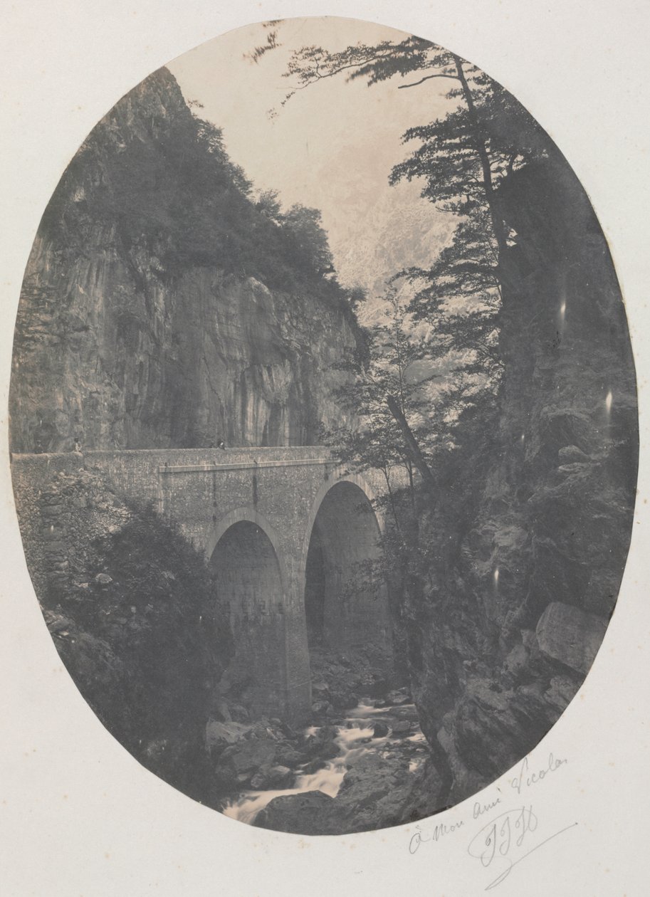 Soutěska v Eaux Chaudes, Pyreneje od Jean Jacques Heilmann