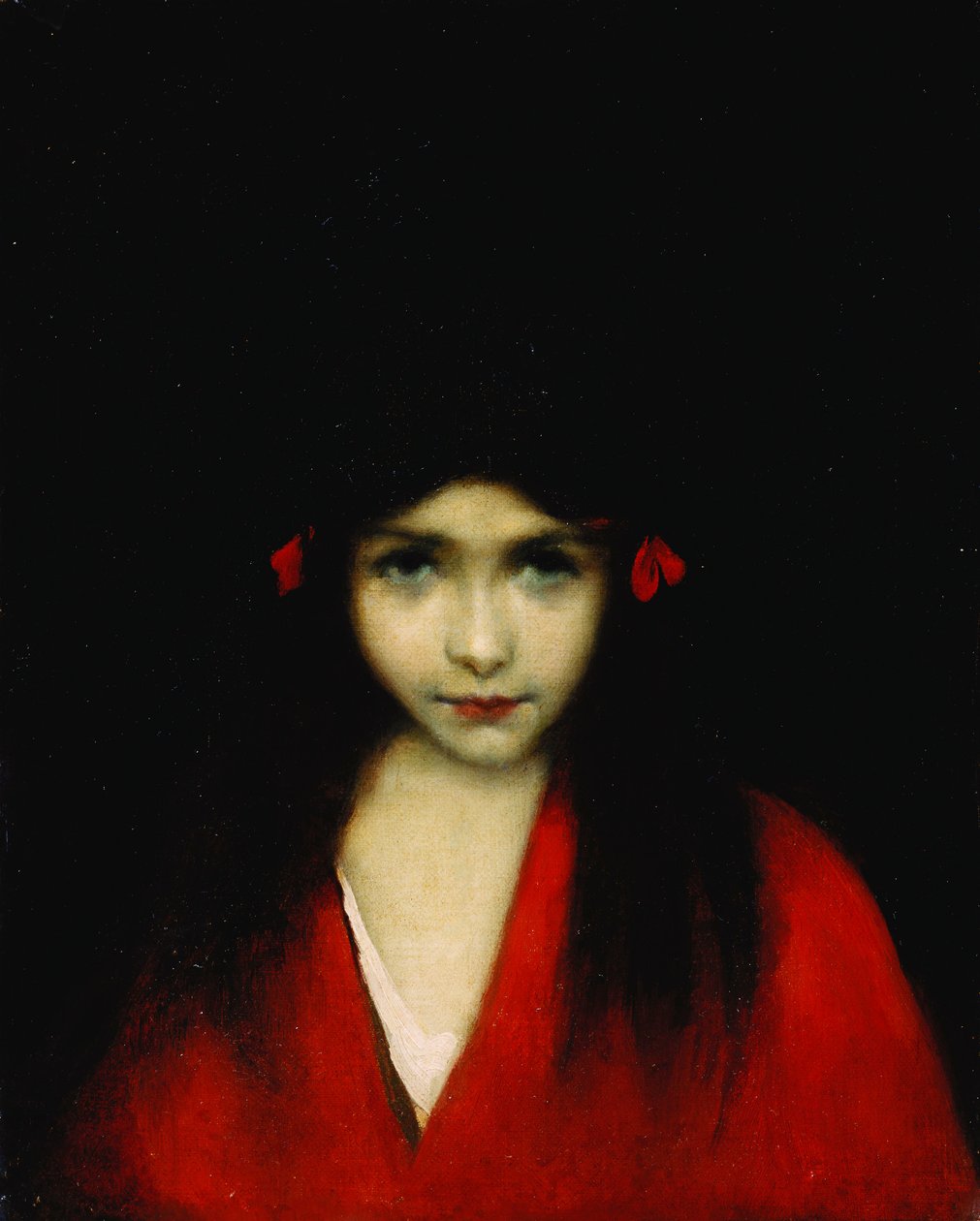 Hlava dívky, od Jean Jacques Henner