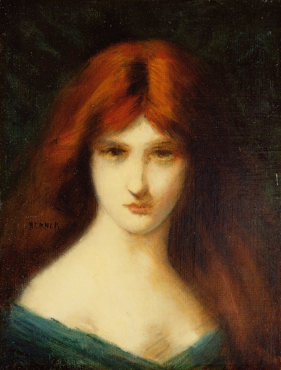 Portrét dámy od Jean Jacques Henner