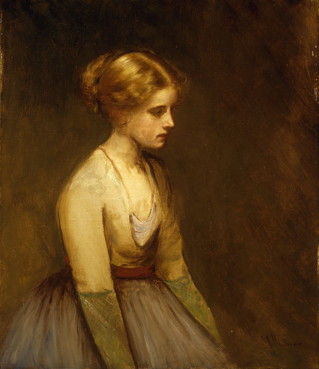 Studie světlovlasé krásky od Jean Jacques Henner