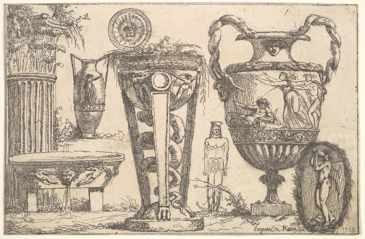 Fragmenty starověku, 1765. od Jean Jacques Lagrenee