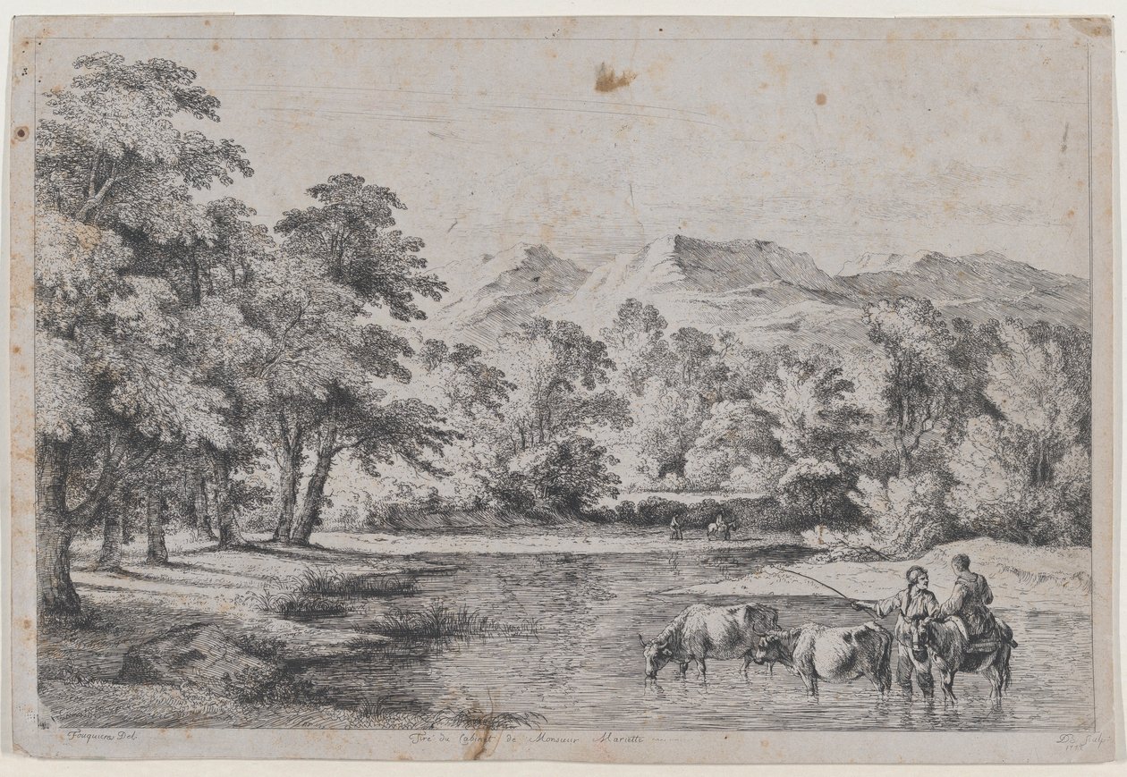 Krajina po Fouquières, 1772. od Jean Jacques de Boissieu
