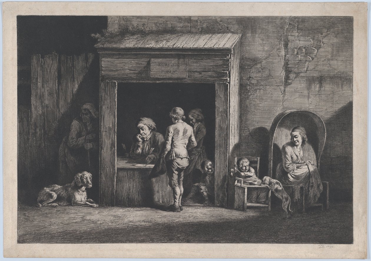 Veřejný spisovatel, 1790. od Jean Jacques de Boissieu