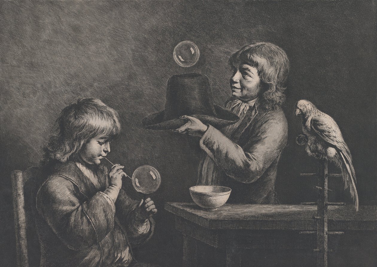 Mýdlové bubliny, 1799. od Jean Jacques de Boissieu