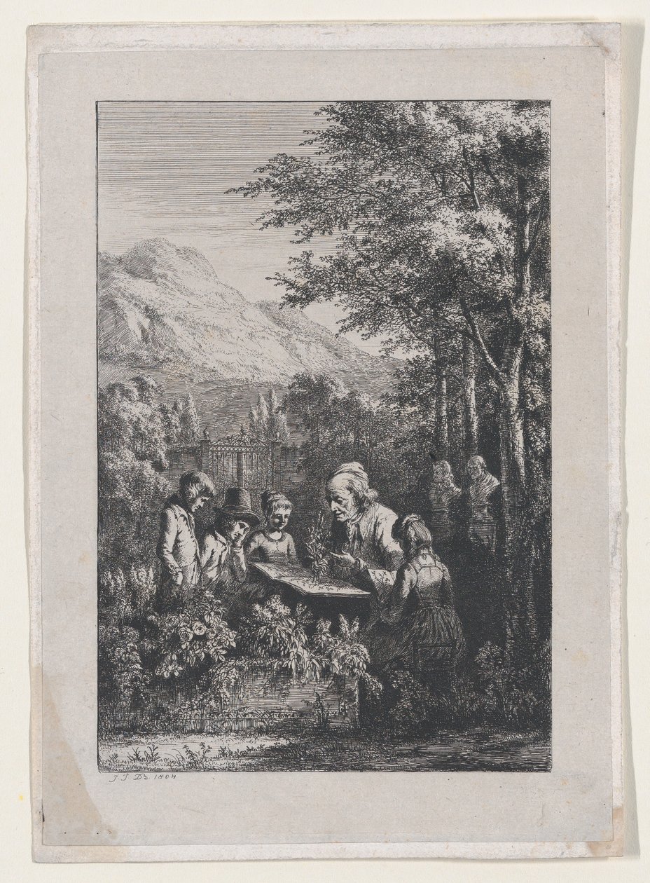 Lekce botaniky, 1804. od Jean Jacques de Boissieu