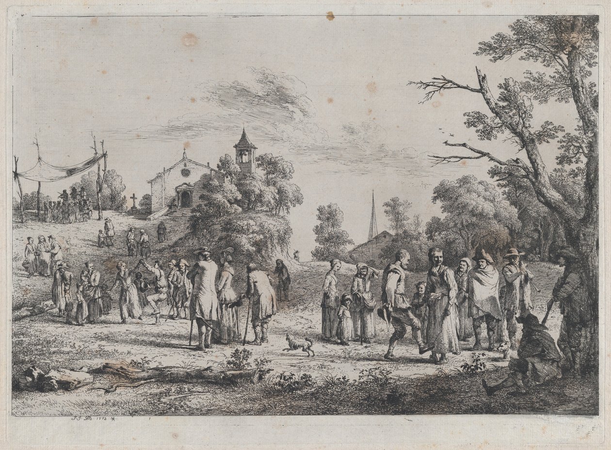 Vesnické slavnosti, 1773. od Jean Jacques de Boissieu