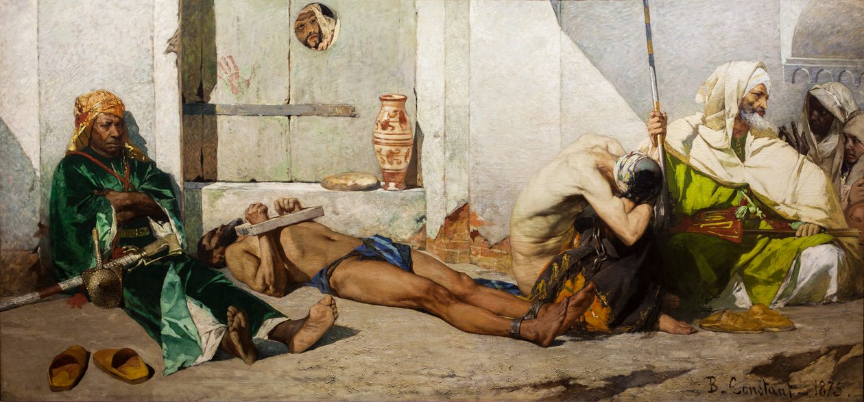 Maročtí vězni od Jean Joseph Benjamin Constant